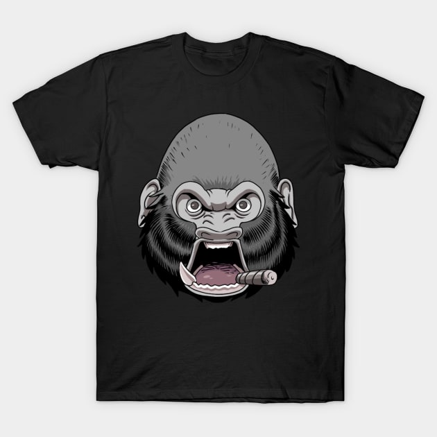 Angry gorilla T-Shirt by pnoid